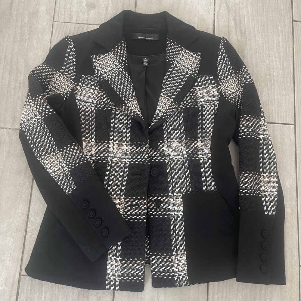 Stylish Black and White Women's Blazer